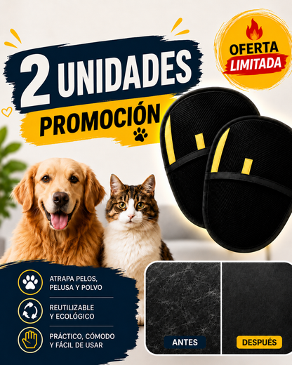 Clean™ Kit de 2 Guantes Removedores de Pelos para Mascotas