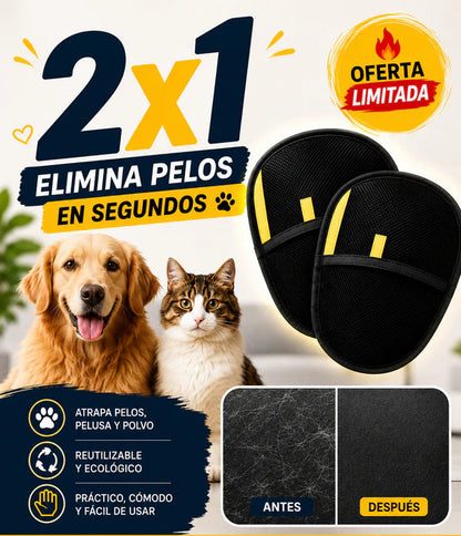 Clean™ Kit de 2 Guantes Removedores de Pelos para Mascotas