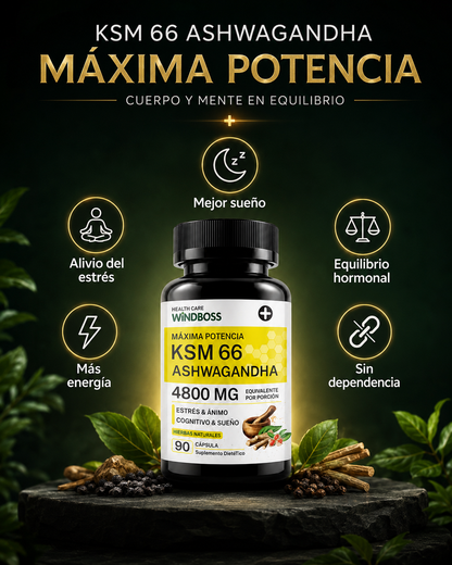 Ashwagandha KSM-66 — 2 Frascos por $749