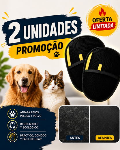 Clean™ Kit de 2 Guantes Removedores de Pelos para Mascotas