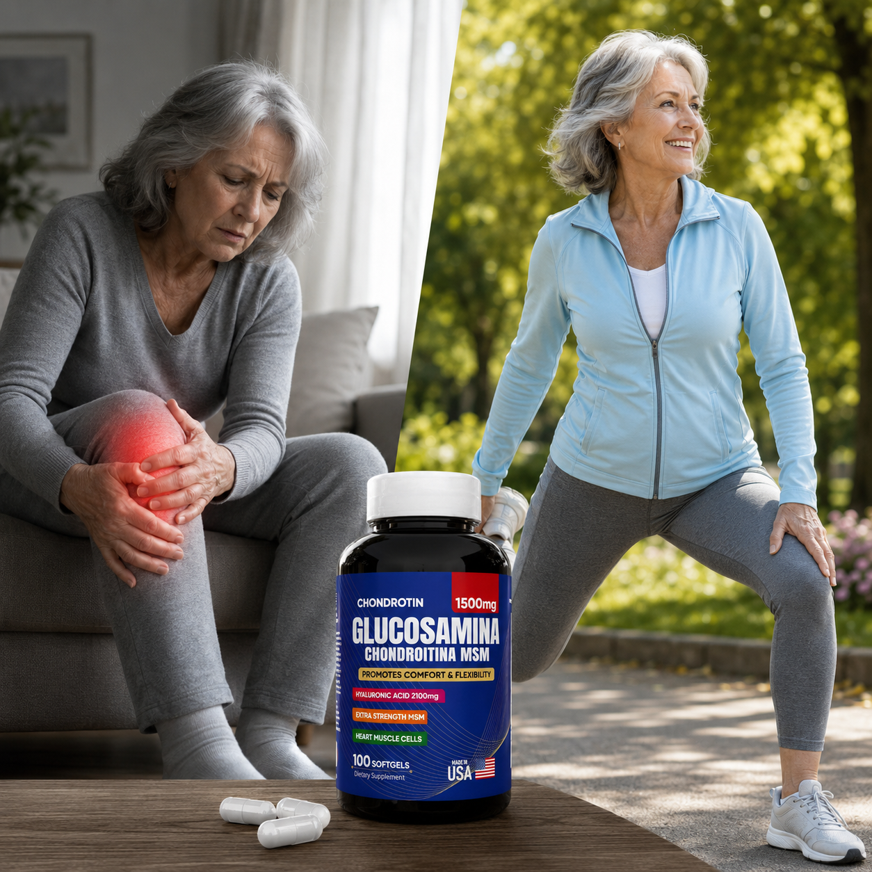 FlexActiv Glucosamina Condroitina MSM - 100 Cápsulas