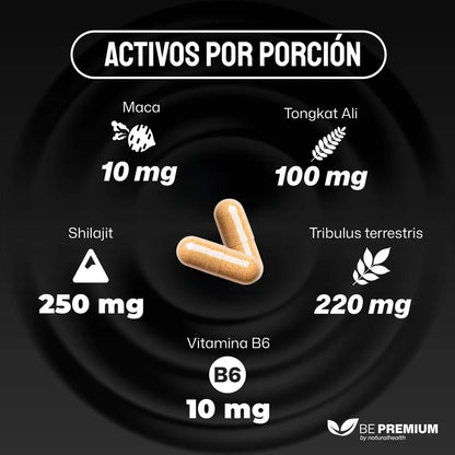 Proyectile+ | Suplemento para Hombre | Maca, Shilajit y Tribulus terrestris