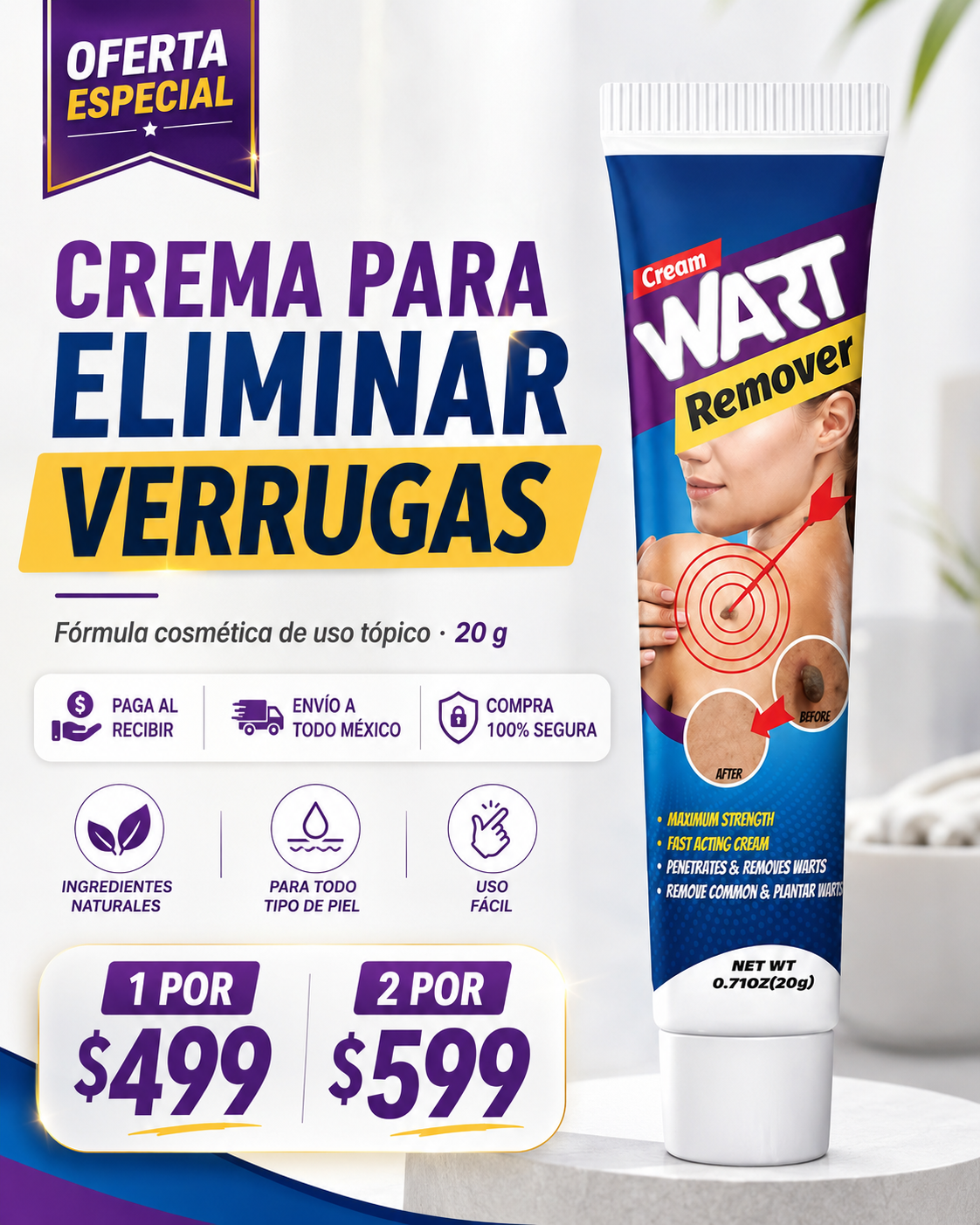 Crema Para Eliminar Verrugas